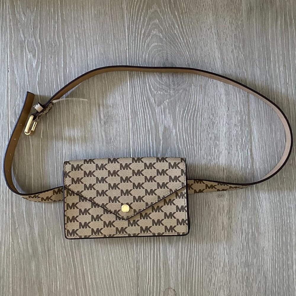 Michael Kors Tan Logo Belt Bag